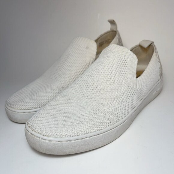 Michael Michael Kors Womens 6.5 Knitted Slip On Shoes Ivory Color - Picture 3 of 12